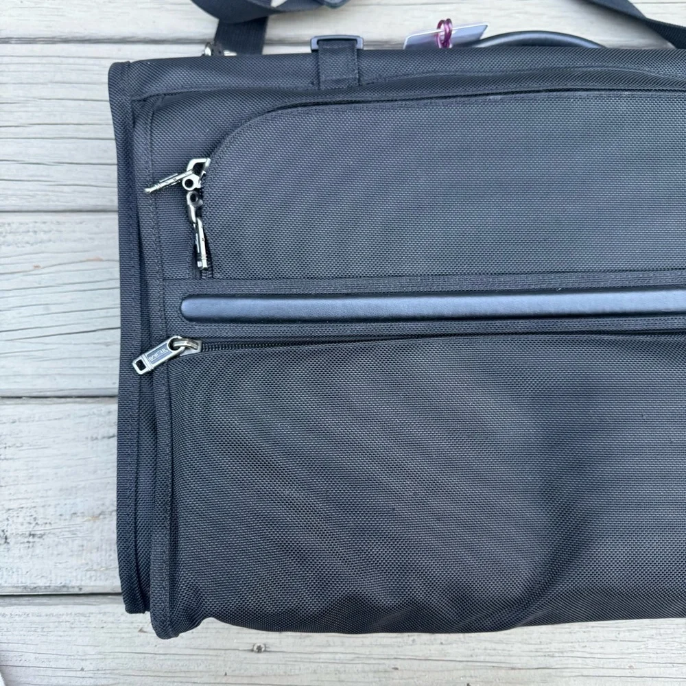 Tumi Tri-Fold Carry-On Garment Travel Bag in black